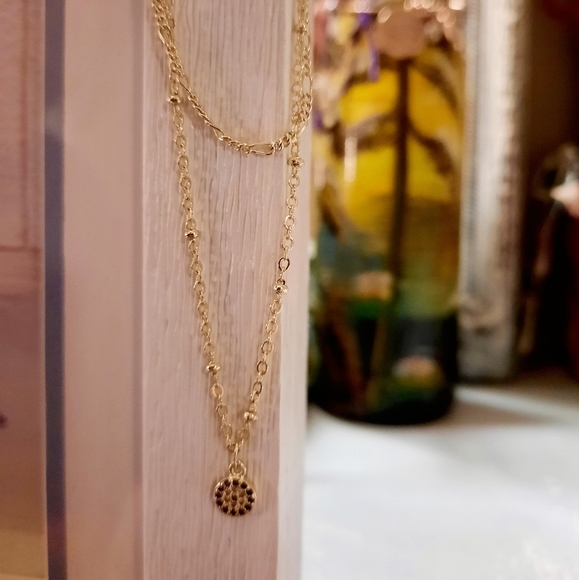 EVIL EYE DOUBLE NECKLACE | 18in. - Picture 2 of 4